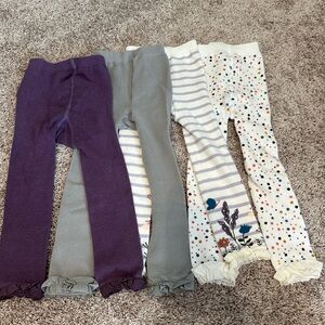 Set of 4 Ruffle butts tights